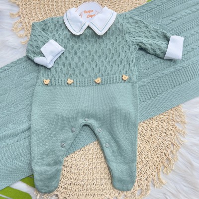  Saída de Maternidade Henry - Verde Manta Luxo